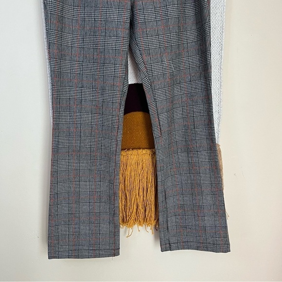 FREE PEOPLE KICK FLARE PLAID PULL ON PANT PLAID SIZE 2 - Picture 6 of 9